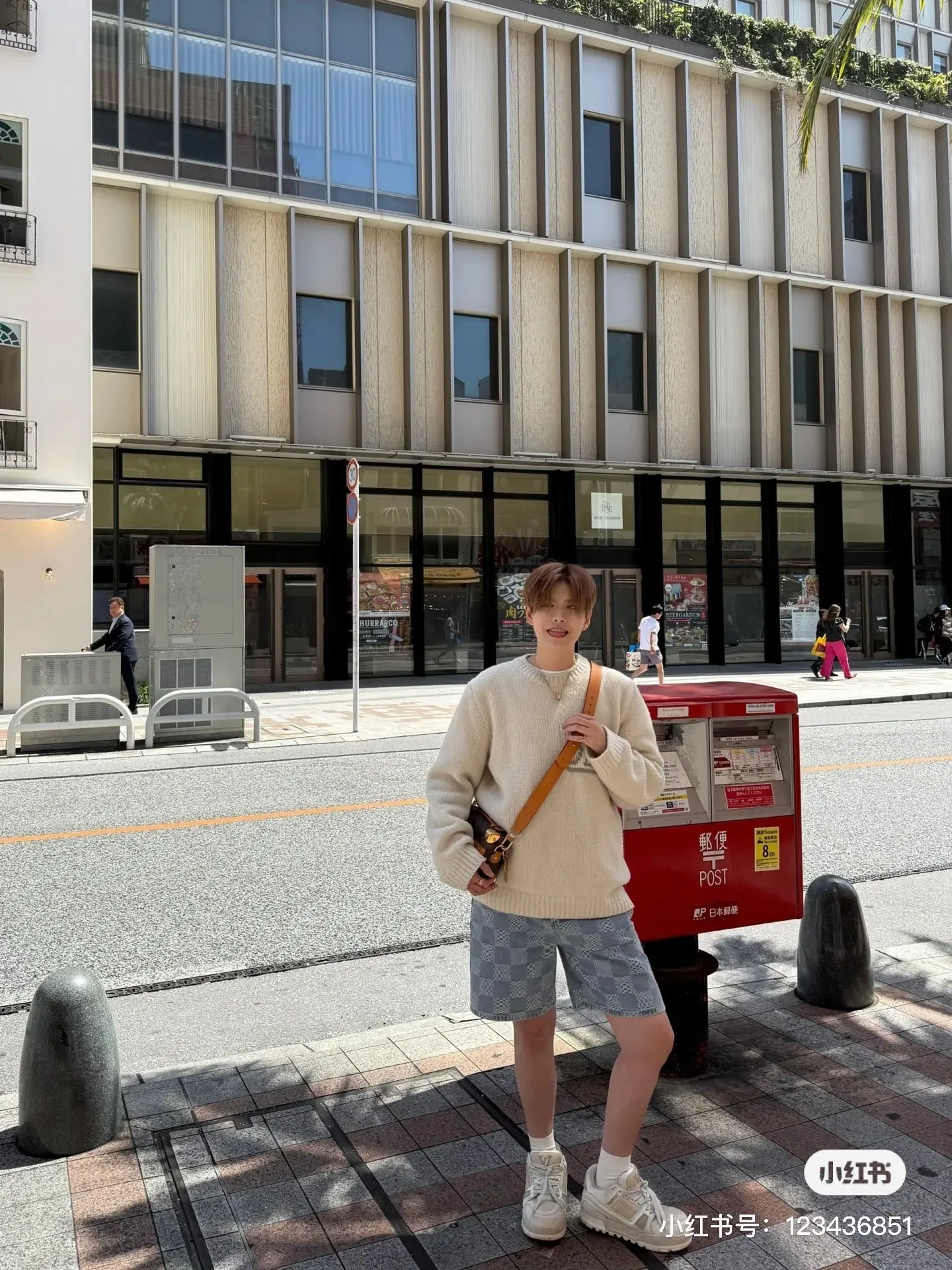 Louis Vuitton/Louis Vuitton checkerboard suit denim shorts